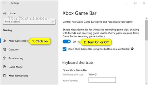 windows game bar|Turn On or Off Xbox Game Bar in Windows 10 .